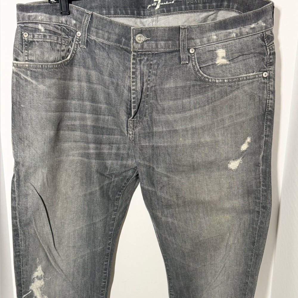 7 For All Mankind Men's Relaxed Black Jeans